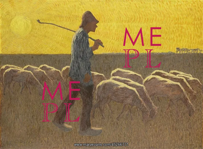 : Shepherd with Sheep : Shepherd with Sheep