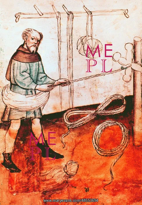  : Shepherd spinning wool