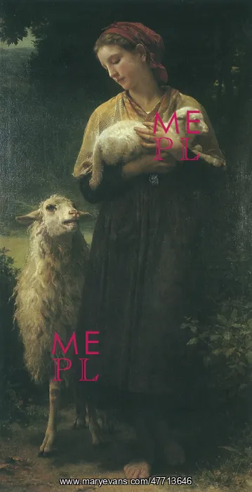 : The Shepherdess, by Bouguereau : The Shepherdess, by Bouguereau