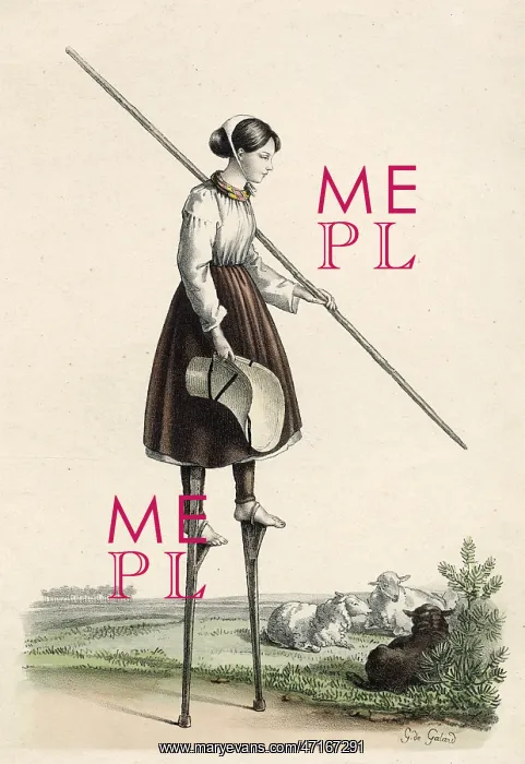 : Shepherdess of les Landes : Shepherdess of les Landes