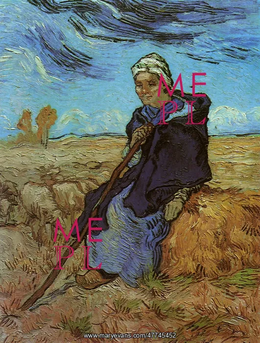  : The Shepherdess, by Van Gogh