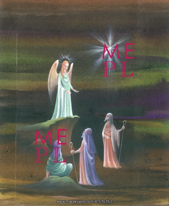  : Three Shepherds and Angel with Star