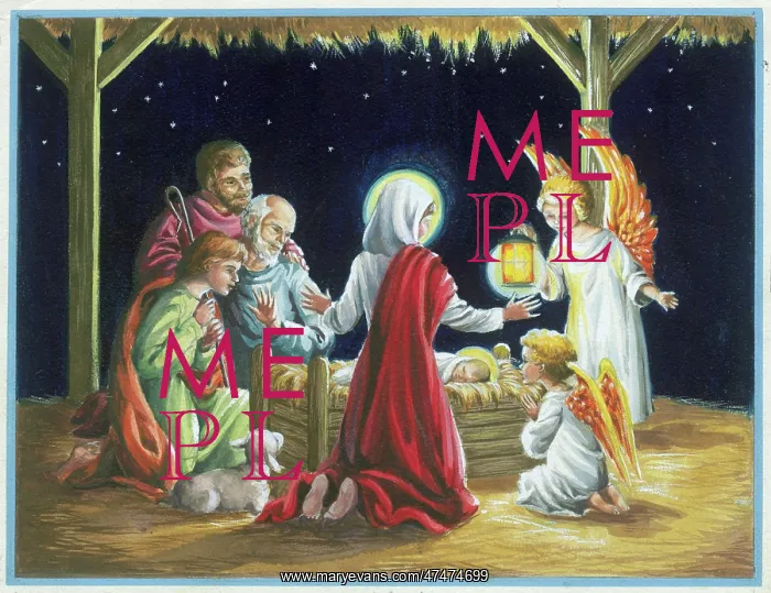 : Shepherds and Angels beside the Holy Crib : Shepherds and Angels beside the Holy Crib