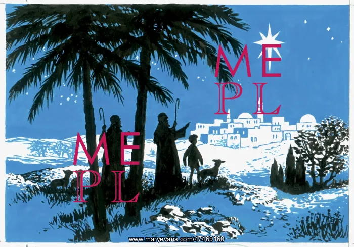  : Shepherds approaching Bethlehem