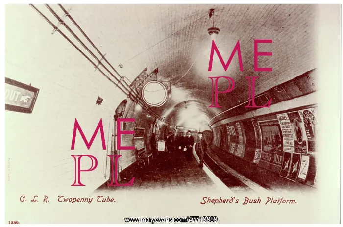  : Shepherds Bush Underground Station, platform scene