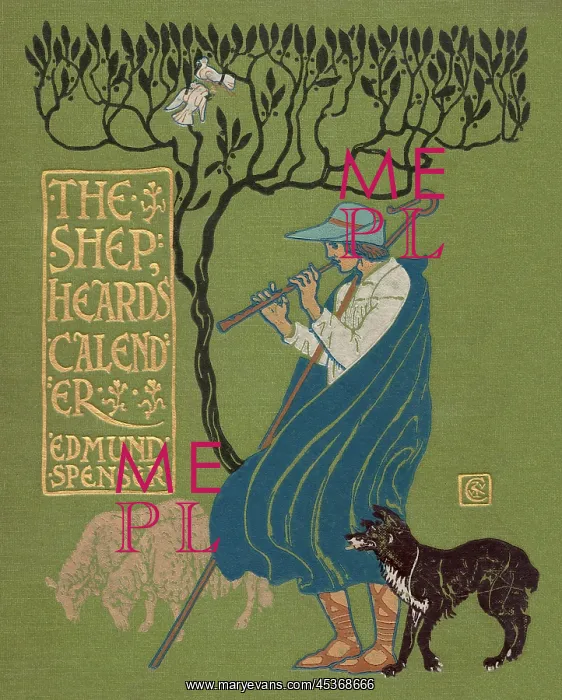 : The Shepherd's Calendar - Cover - Walter Crane : The Shepherd's Calendar - Cover - Walter Crane