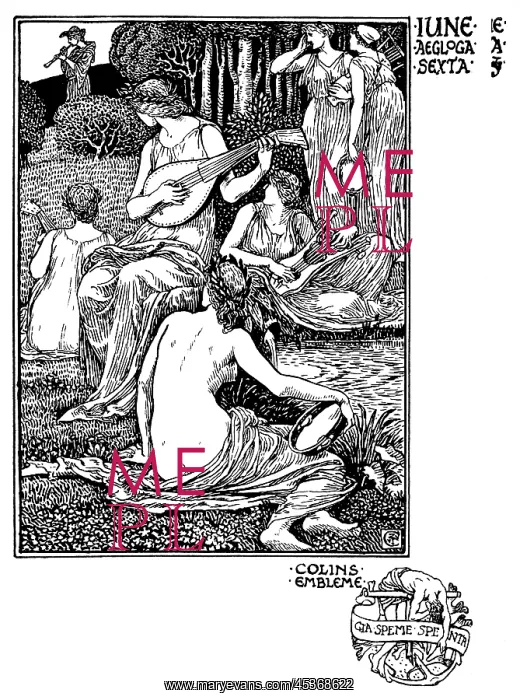 : Shepherd's Calendar - Months of the year - June : Shepherd's Calendar - Months of the year - June