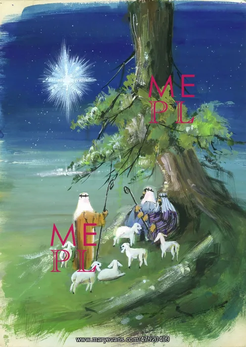 : Shepherds gazing at the Star : Shepherds gazing at the Star