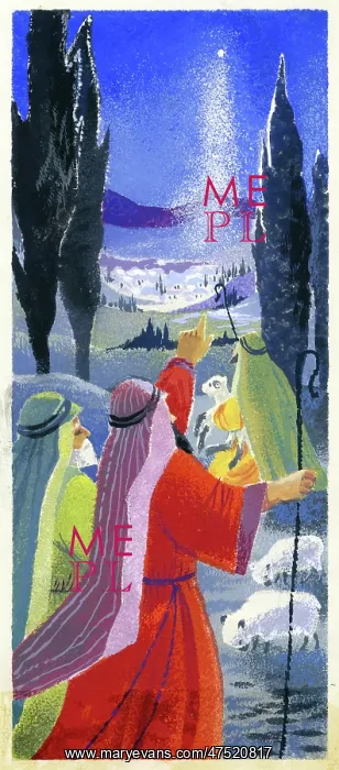 : Shepherds gazing at the star : Shepherds gazing at the star