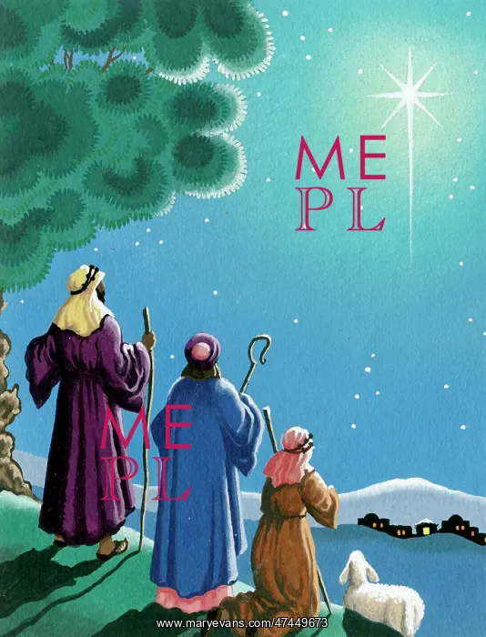 : The Shepherds with Star over Bethlehem : The Shepherds with Star over Bethlehem