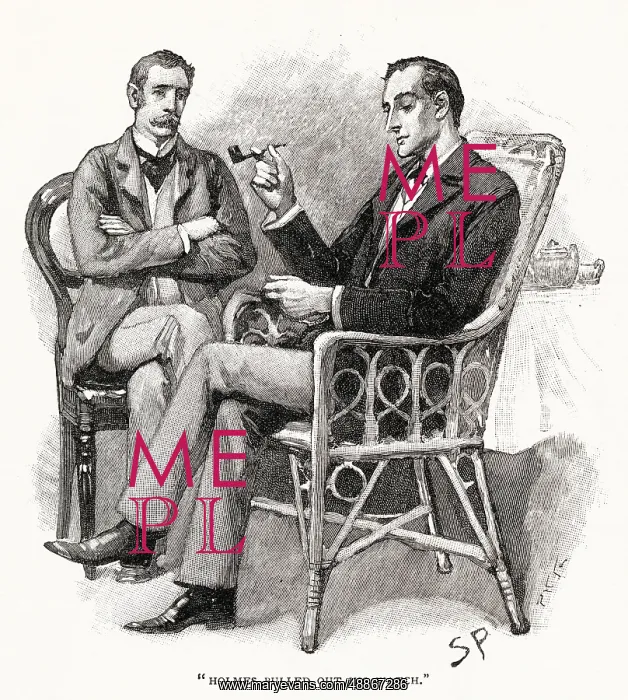 : Sherlock Holmes - Holmes checks his watch : Sherlock Holmes - Holmes checks his watch