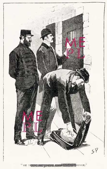 : Sherlock Holmes - Holmes and Watson outside Boone's cell : Sherlock Holmes - Holmes and Watson outside Boone's cell
