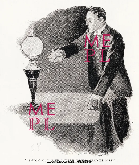 : Sherlock Holmes - John shows the five orange pips to Holmes : Sherlock Holmes - John shows the five orange pips to Holmes