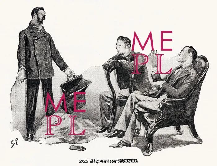 : Sherlock Holmes - Lestrade empties a bag of Doran's things : Sherlock Holmes - Lestrade empties a bag of Doran's things