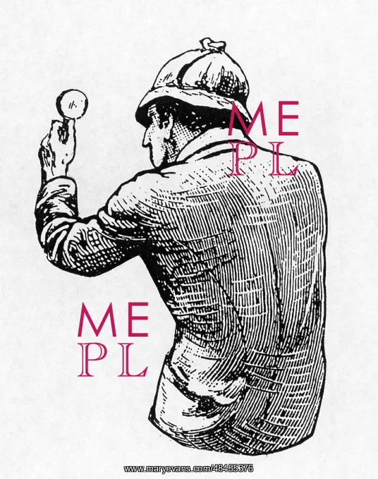 : Sherlock Holmes with a magnifying glass : Sherlock Holmes with a magnifying glass
