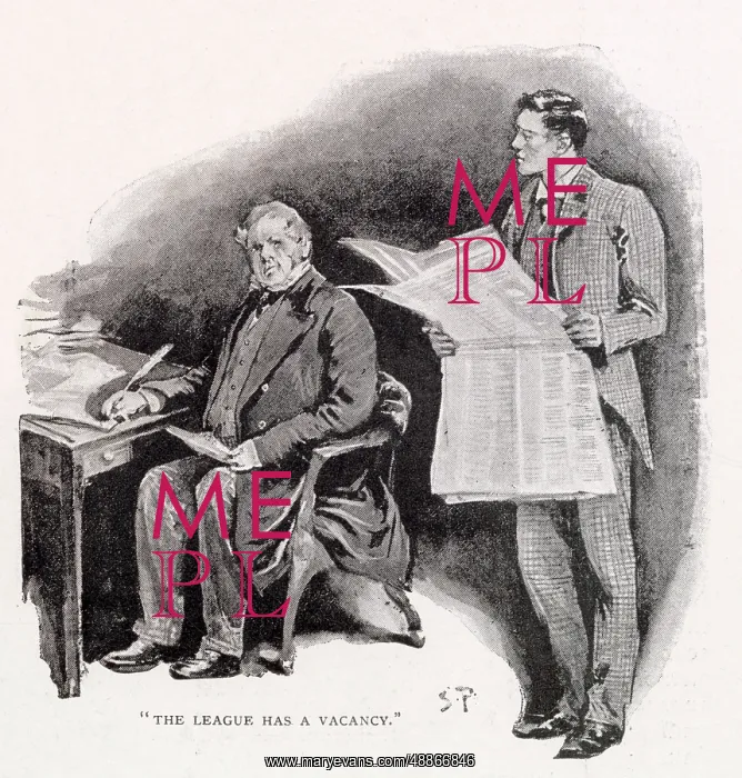 : Sherlock Holmes - Spaulding shows the advert to Wilson : Sherlock Holmes - Spaulding shows the advert to Wilson