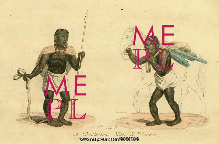 : Sheshonee Man and Woman : Sheshonee Man and Woman