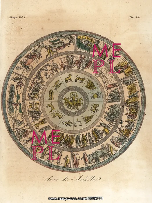 : The Shield of Achilles, used in his battle with Hector : The Shield of Achilles, used in his battle with Hector