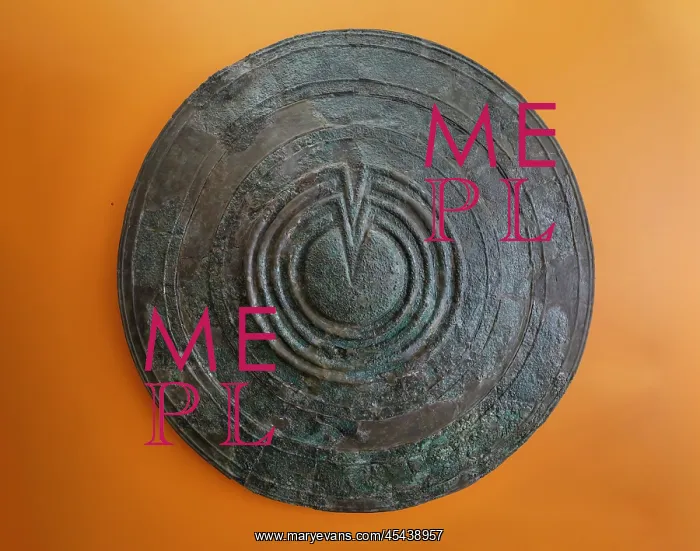 : Shield, Archaeological Museum of Sparta, Greece : Shield, Archaeological Museum of Sparta, Greece