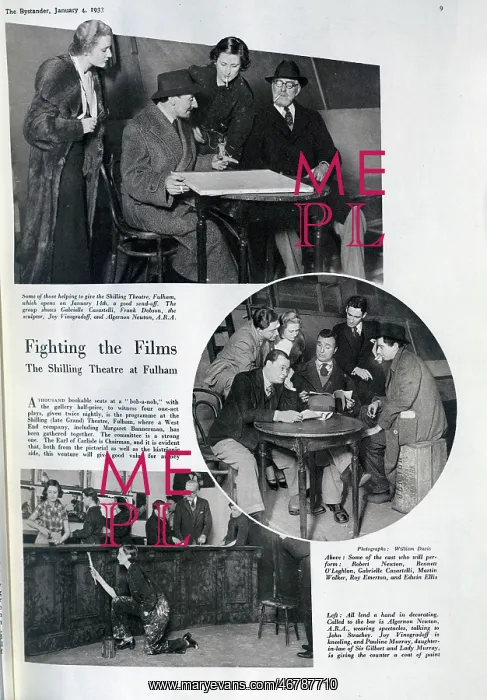 : Shilling Theatre, Fulham, founders, volunteers, performers : Shilling Theatre, Fulham, founders, volunteers, performers