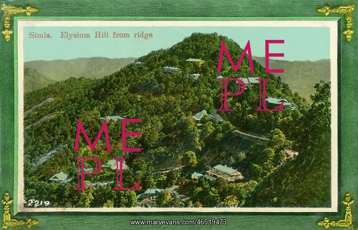 : Shimla, India - Elysium Hill viewed from the ridge : Shimla, India - Elysium Hill viewed from the ridge