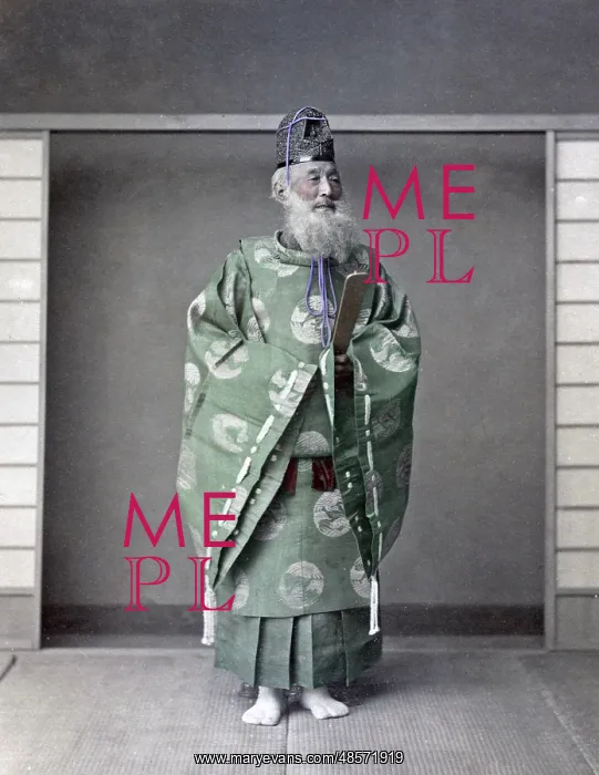  : Shinto Priest, Japan, circa 1880s
