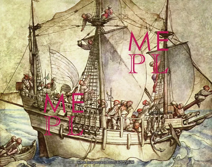 : Ship with Armed Men, by Holbein : Ship with Armed Men, by Holbein