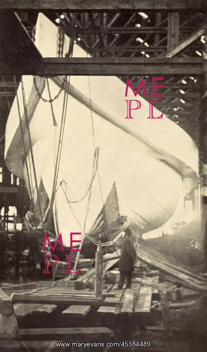 : Ship designer, John Ericsson, posing by the : Ship designer, John Ericsson, posing by the