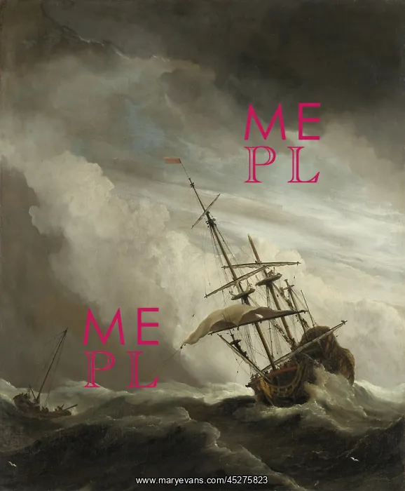 : A Ship on the High Seas Caught by a Squall : A Ship on the High Seas Caught by a Squall