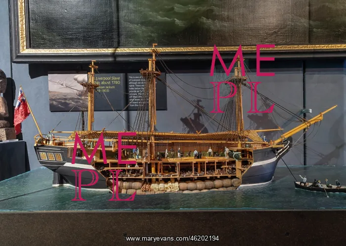 : Ship model, International Slavery Museum, Liverpool, England : Ship model, International Slavery Museum, Liverpool, England