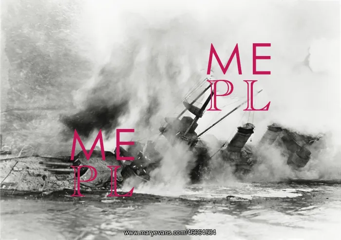 : Ship sinking into the ocean - : Ship sinking into the ocean -