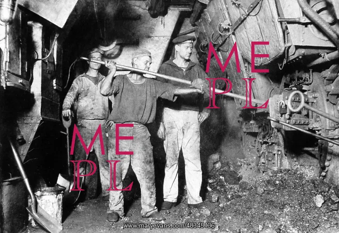 : Ship stokers in the First World War, around 1916 : Ship stokers in the First World War, around 1916