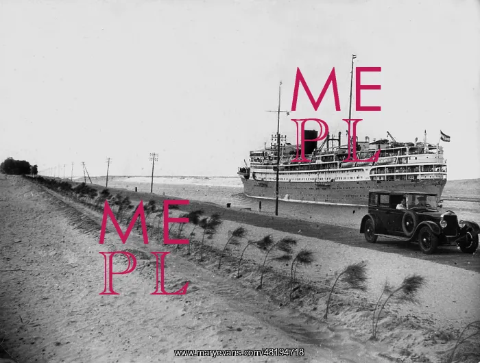 : Ship in the Suez Canal : Ship in the Suez Canal
