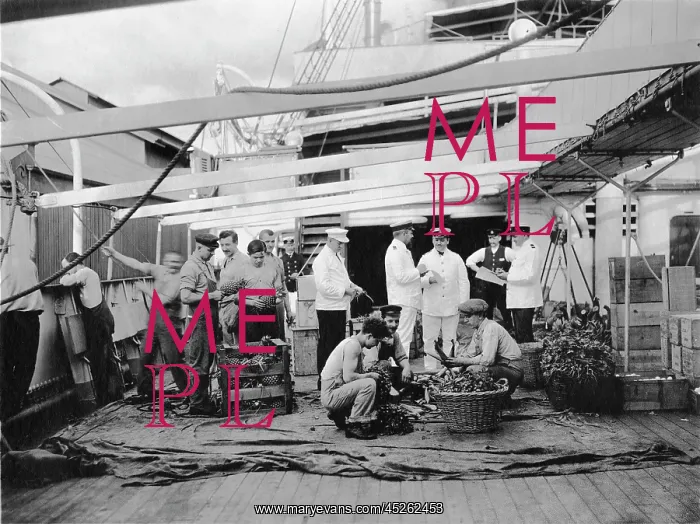: Ship Transport - Supplies on Board around 1912 : Ship Transport - Supplies on Board around 1912