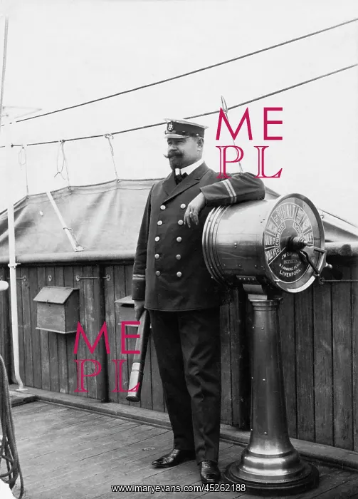 : Ship Travel - Officer around 1912 : Ship Travel - Officer around 1912