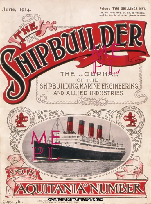 : The Shipbuilder, Special Aquitania Number : The Shipbuilder, Special Aquitania Number