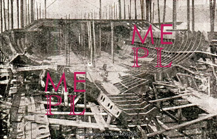 : Shipbuilding, Kashima Japanese Battleship under Construction : Shipbuilding, Kashima Japanese Battleship under Construction