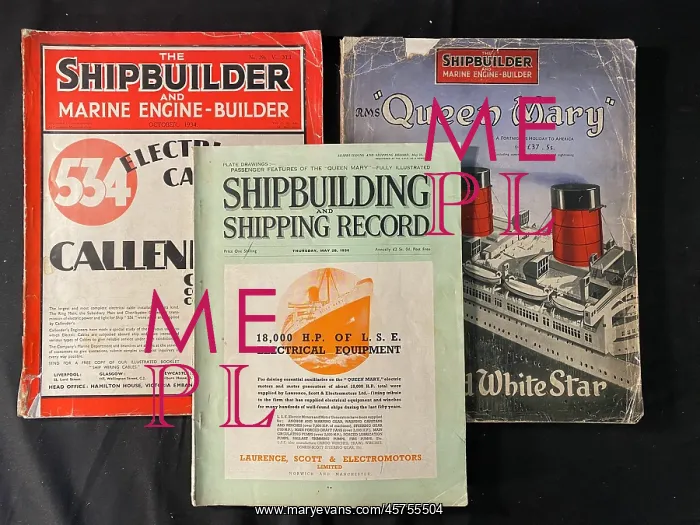 : Three shipbuilding magazine front covers : Three shipbuilding magazine front covers