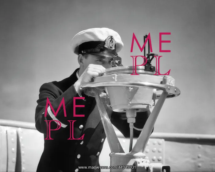 : Ship?s Officer Using a Mounted Range-Finder Estimating : Ship?s Officer Using a Mounted Range-Finder Estimating