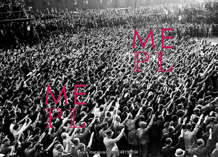 : Shipyard workers greet Hitler in Hamburg, 1934 : Shipyard workers greet Hitler in Hamburg, 1934