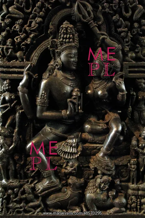 : Shiva and Parvati sculpture. Orissa, India, 13th century AD : Shiva and Parvati sculpture. Orissa, India, 13th century AD