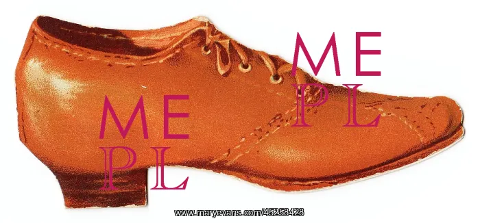 : Shoe-shaped greetings card : Shoe-shaped greetings card