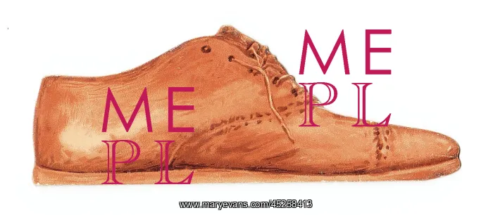 : Shoe-shaped New Year card : Shoe-shaped New Year card