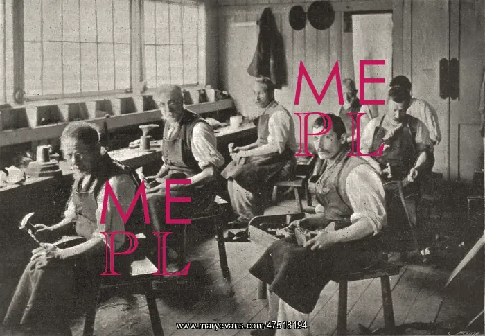 : Shoemaking Workshop, Holborn Union Workhouse, Mitcham : Shoemaking Workshop, Holborn Union Workhouse, Mitcham
