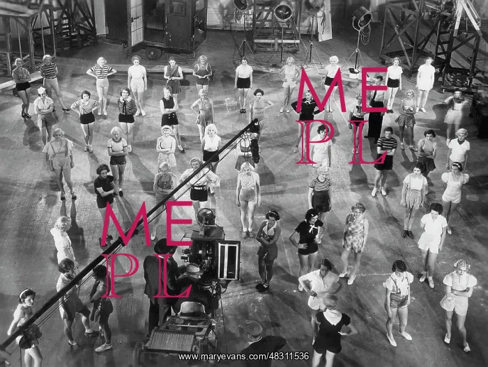 : Shooting of a dance scene during the 30s : Shooting of a dance scene during the 30s
