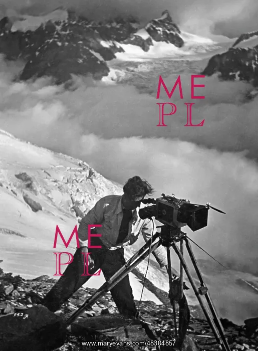 : Shooting of a film by Luis Trenker : Shooting of a film by Luis Trenker