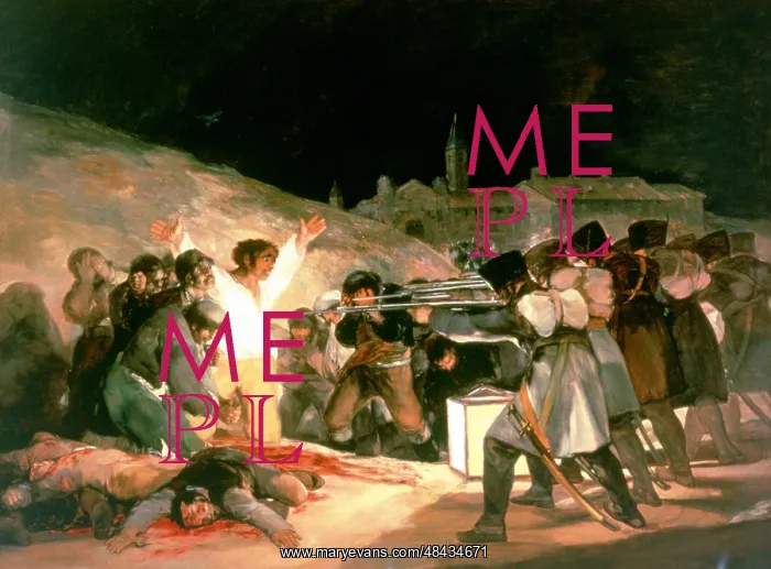: The Shootings of May 3rd 1808'. Painted in 1814 : The Shootings of May 3rd 1808'. Painted in 1814
