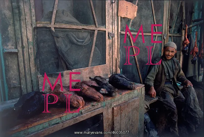 : Shop of an Afghan butcher : Shop of an Afghan butcher