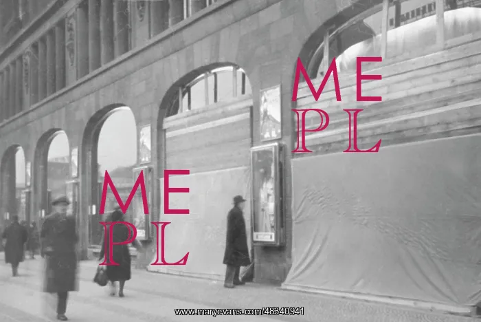 : Shop windows destroyed during a Communist demonstration : Shop windows destroyed during a Communist demonstration