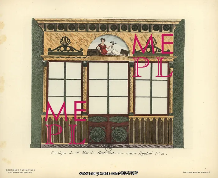 : Shopfront of Marais herbalist or apothecary : Shopfront of Marais herbalist or apothecary